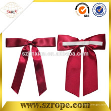 hot sell in Europe of Clear polyester red ribbon mini gift bow